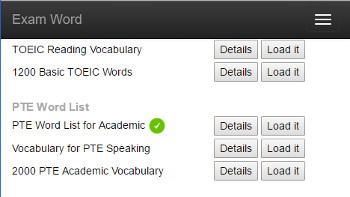 Vocabulary Study Online - PTE
