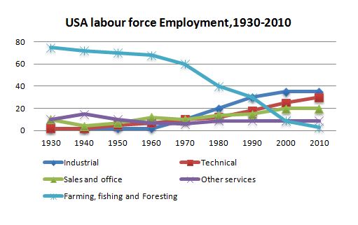 employment patterns in the USA