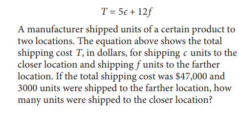 SAT math test