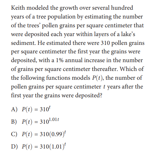 SAT math test