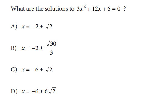 SAT math test