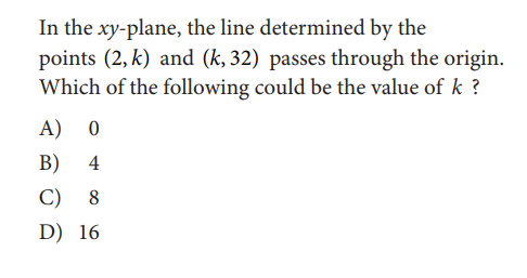 SAT math test