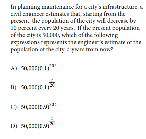 SAT math test