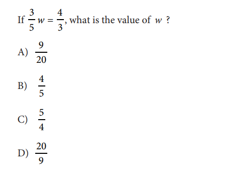 SAT math test