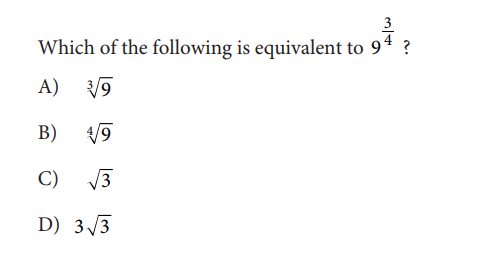 SAT math test