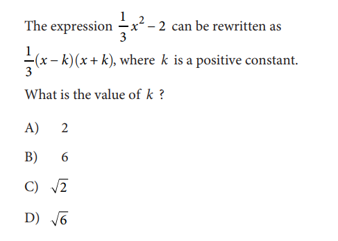 SAT math test