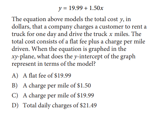 SAT math test