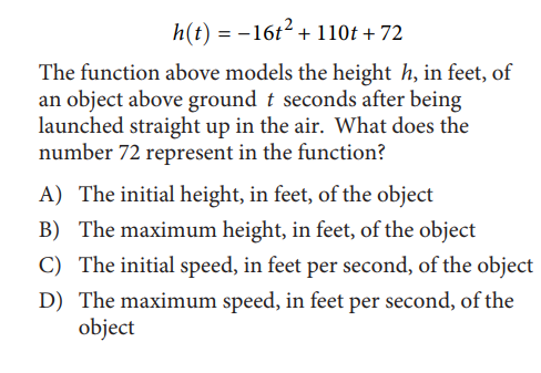 SAT math test