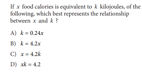 SAT math test