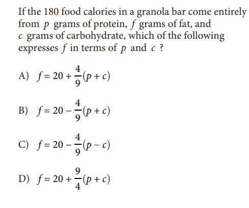 SAT math test