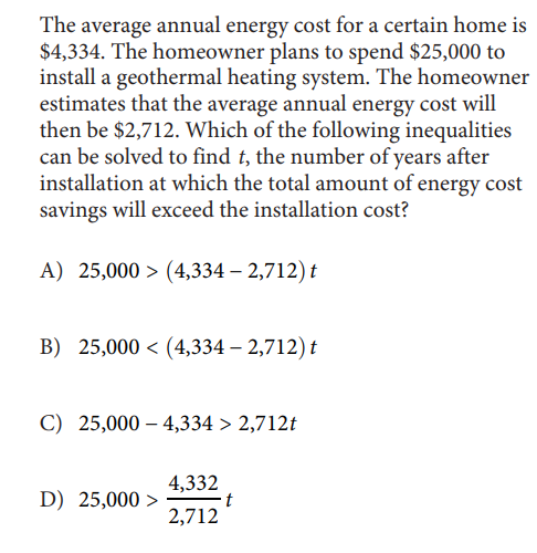 SAT math test