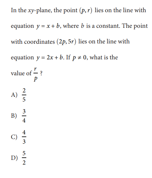 SAT math test