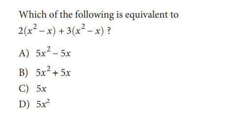 SAT math test