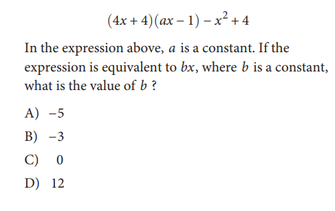 SAT math test